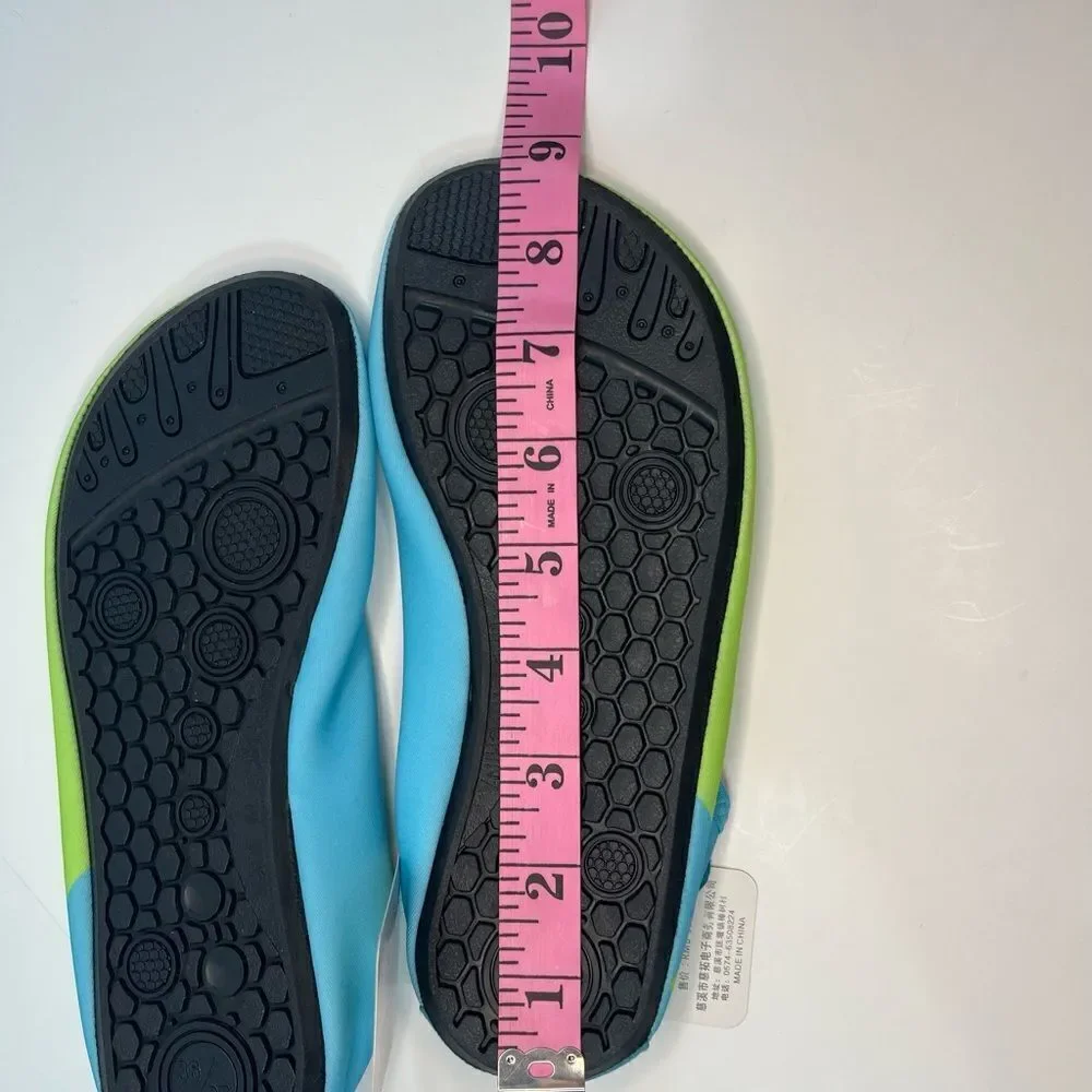 🔥4/$25 Water Shoes Kids 4Y/5Y, Blue Green NWT